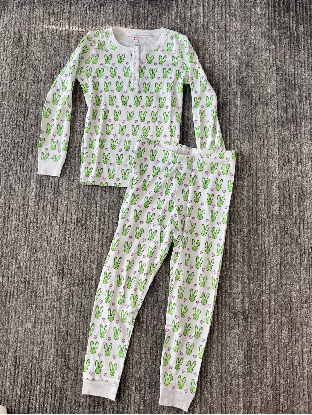 Roller Rabbit Green Bunny Hops Pajama Set